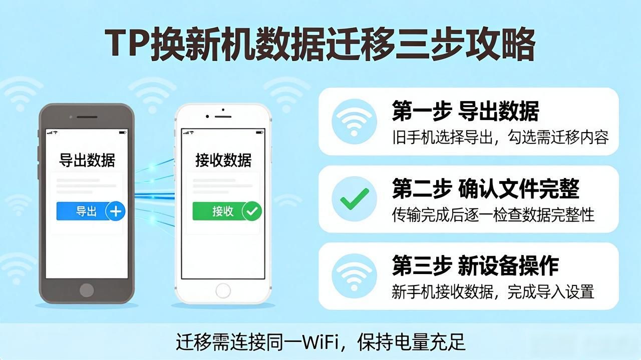 TP换新机旧数据怎么搬？三步完成迁移全攻略