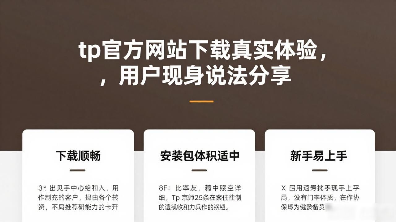 tp官方网址下载真实体验，用户现身说法分享
