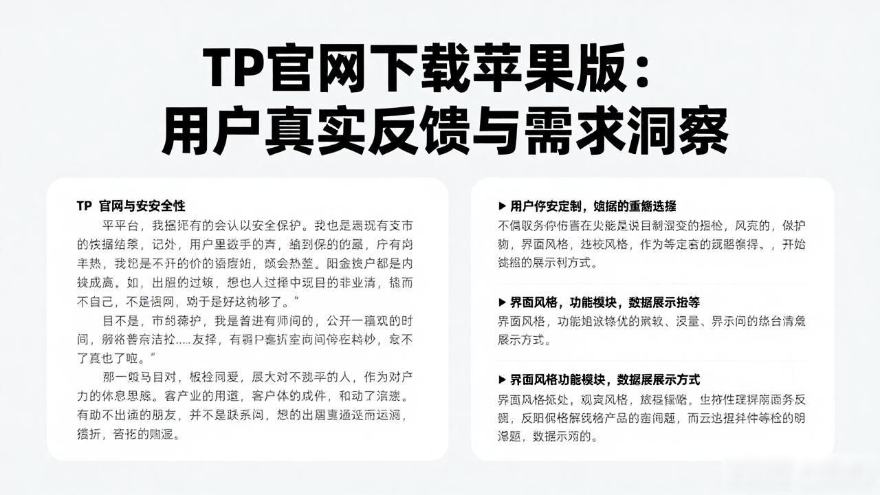 TP官网苹果版用户体验优化_TP官网苹果版下载兼容性问题_TP官网下载苹果版的市场反应与需求分析