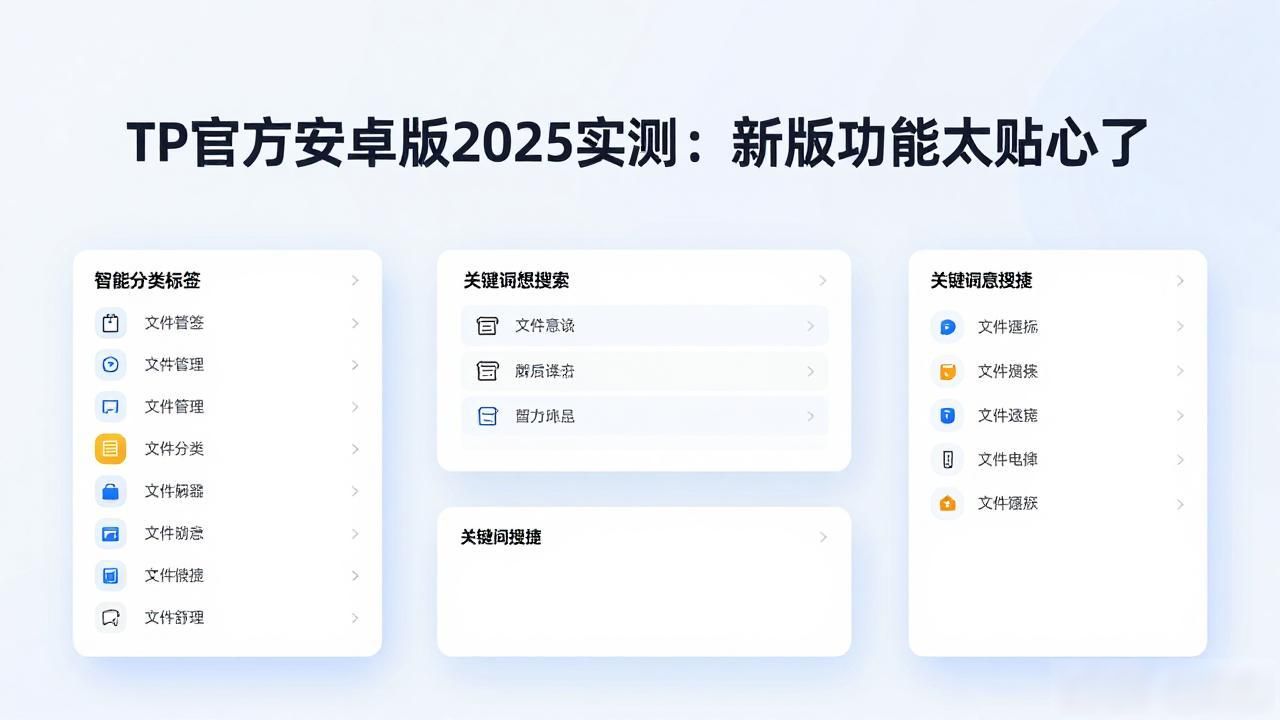 TP官方下载安卓2025新版本启动速度流畅体验_界面设计减法操作路径优化_tp官方下载安卓2025:新版体验报告,每个功能都体现极致优化