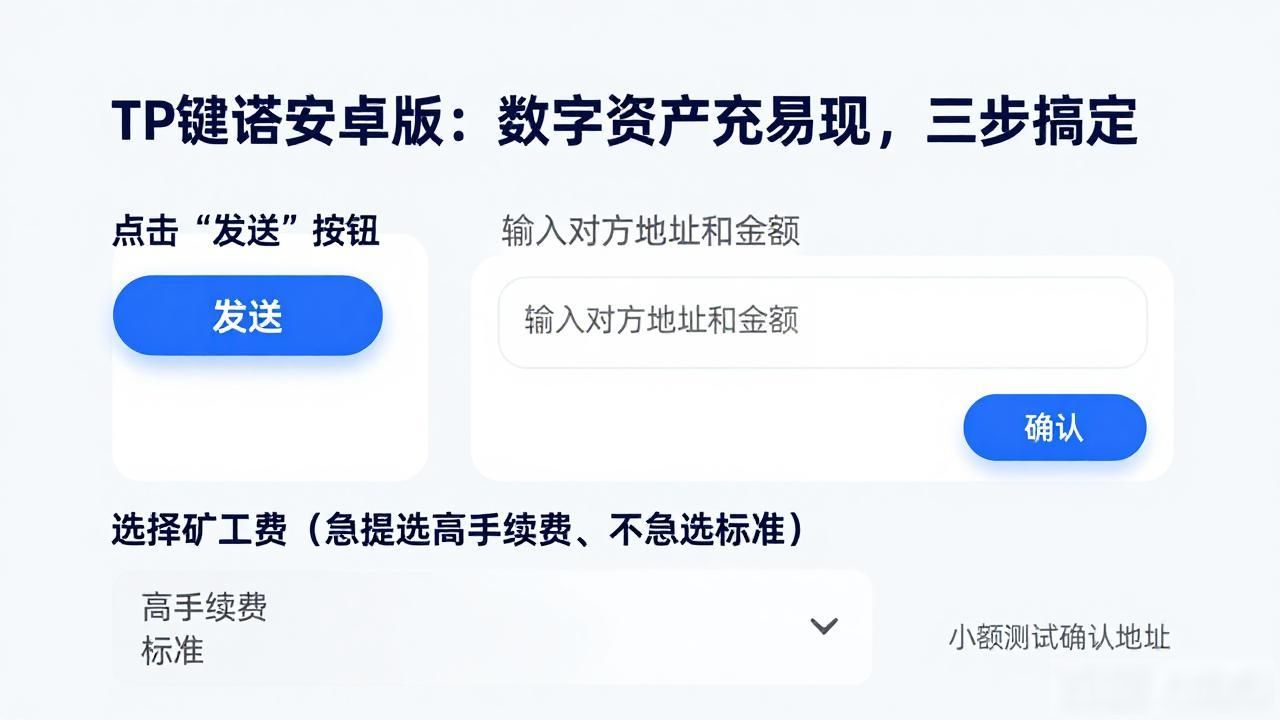 TP钱包安卓版：数字资产充提现，三步搞定